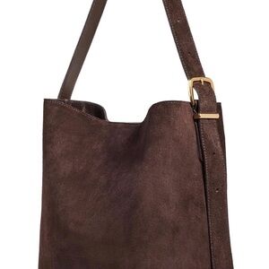 Madewell Women's The Essential Bucket Tote in Suede